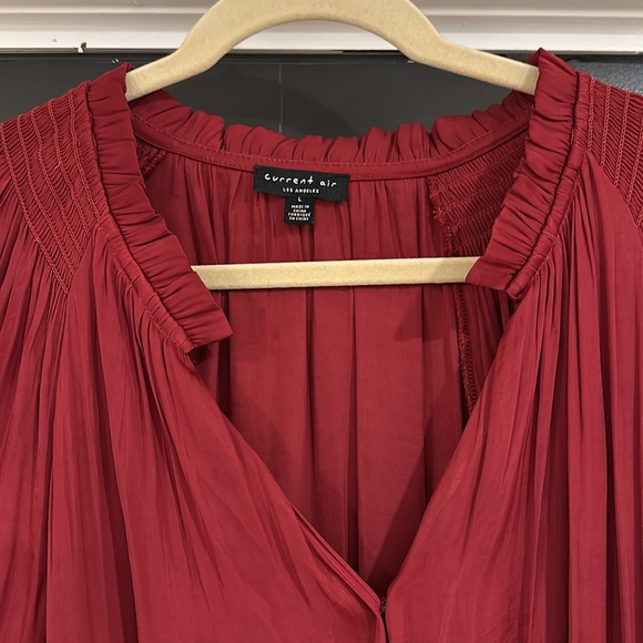 Red blouse - satiny smooth and soft. Great condition! - Picture 3 of 6
